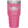 Norse Viking Valknut Ravens Tumbler 30ozTumblersPink