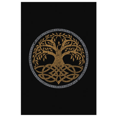 Norse Viking Yggdrasil Canvas Wall ArtCanvas Wall Art 28 x 12