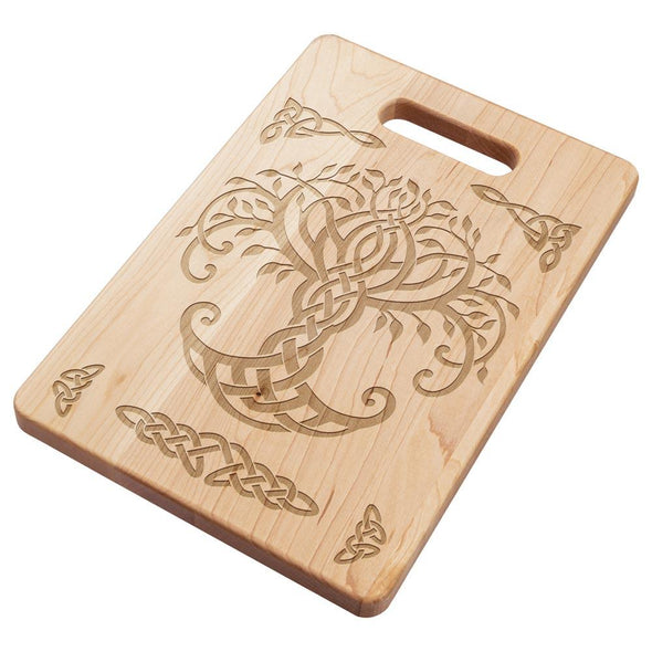 Norse Viking Yggdrasil Maple Wood Cutting Board