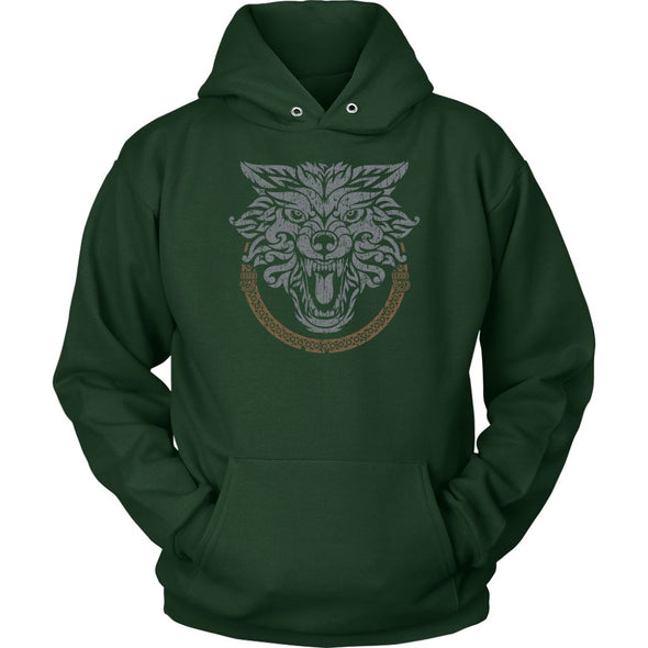 Norse Wolf HoodieT-shirtUnisex HoodieDark GreenS