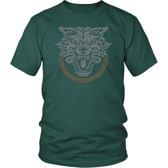 Norse Wolf ShirtT-shirtDistrict Unisex ShirtDark GreenS