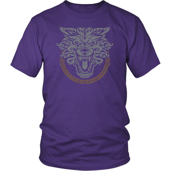 Norse Wolf ShirtT-shirtDistrict Unisex ShirtPurpleS