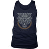 Norse Wolf Tank TopT-shirtDistrict Mens TankNavyS