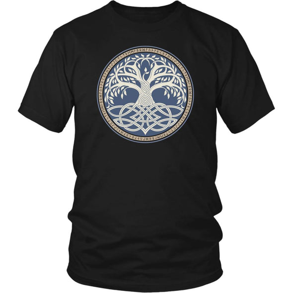 Norse Yggdrasil Knotwork Runes ShirtT-shirtDistrict Unisex ShirtBlackS