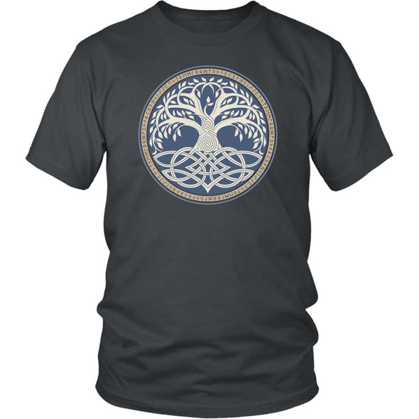 Norse Yggdrasil Knotwork Runes ShirtT-shirtDistrict Unisex ShirtCharcoalS