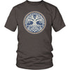 Norse Yggdrasil Knotwork Runes ShirtT-shirtDistrict Unisex ShirtHeather BrownS