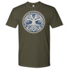 Norse Yggdrasil Knotwork Runes T-ShirtT-shirtNext Level Mens ShirtMilitary GreenS