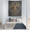 Norse Yggdrasil Knotwork Tapestry DistressedTapestries