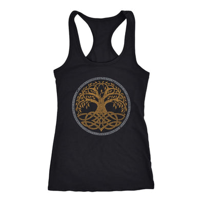 Norse Yggdrasil Runes Racerback TankT-shirtNext Level Racerback TankBlackXS