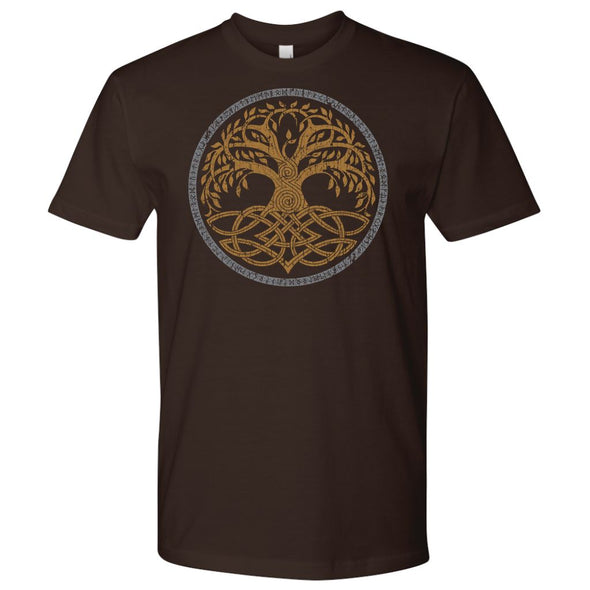 Norse Yggdrasil Runes T-ShirtT-shirtNext Level Mens ShirtDark ChocolateS