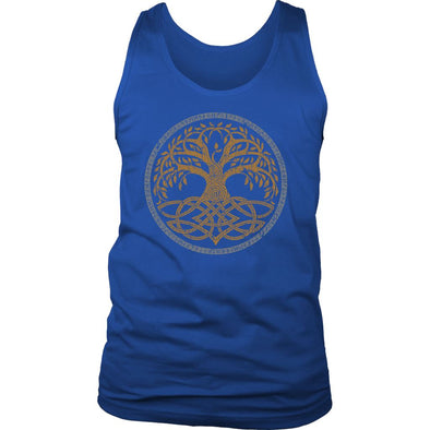 Norse Yggdrasil Runes Tank TopT-shirtDistrict Mens TankRoyal BlueS