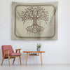 Norse Yggdrasil Runes Tree of Life Wall TapestryTapestries