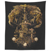 Norse Yggdrasil Wall Tapestry YellowTapestries60" x 50"