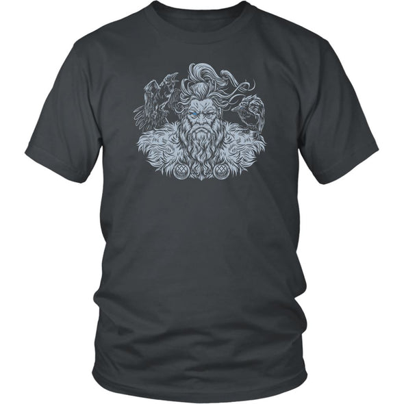 Odin Huginn Muninn Cotton T-ShirtT-shirtDistrict Unisex ShirtCharcoalS