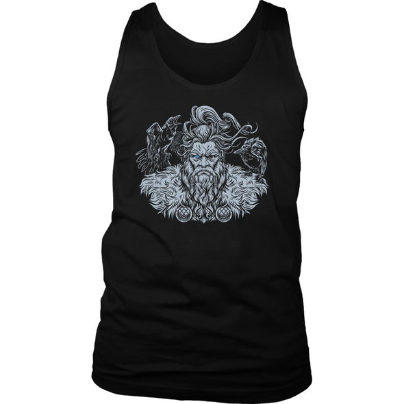 Odin Huginn Muninn Mens Tank TopT-shirtDistrict Mens TankBlackS