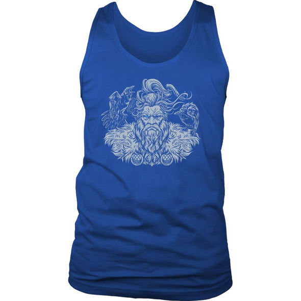 Odin Huginn Muninn Mens Tank TopT-shirtDistrict Mens TankRoyal BlueS