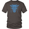 Odin Norse Blue Runes Cotton T-ShirtT-shirtDistrict Unisex ShirtHeather BrownS