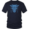 Odin Norse Blue Runes Cotton T-ShirtT-shirtDistrict Unisex ShirtNavyS