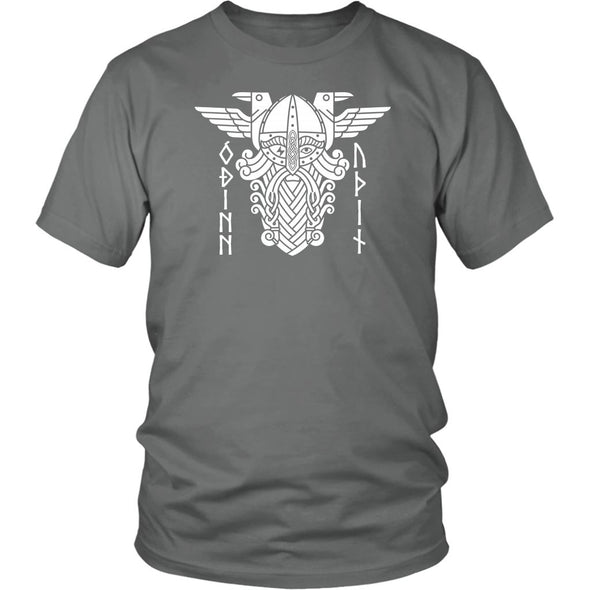 Odin Norse Runes Cotton T-ShirtT-shirtDistrict Unisex ShirtGreyS
