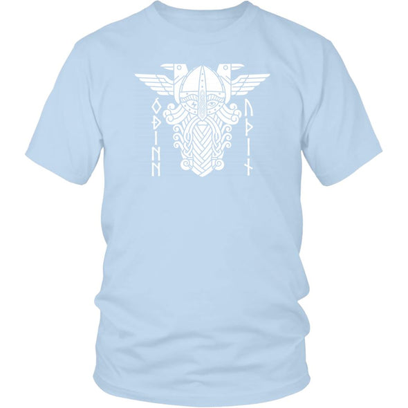 Odin Norse Runes Cotton T-ShirtT-shirtDistrict Unisex ShirtIce BlueS