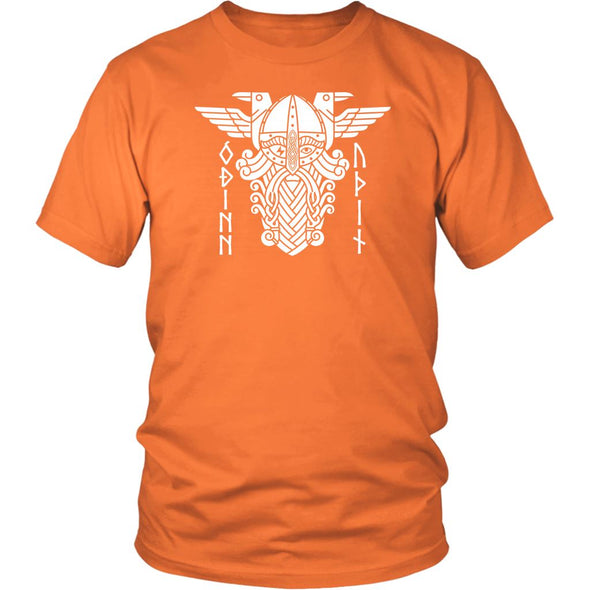 Odin Norse Runes Cotton T-ShirtT-shirtDistrict Unisex ShirtOrangeS