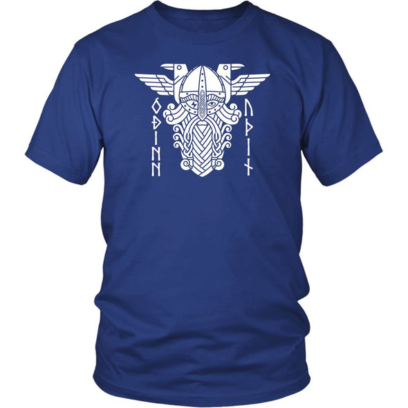 Odin Norse Runes Cotton T-ShirtT-shirtDistrict Unisex ShirtRoyal BlueS