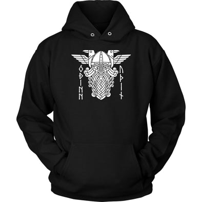 Odin Norse Runes HoodieT-shirtUnisex HoodieBlackS