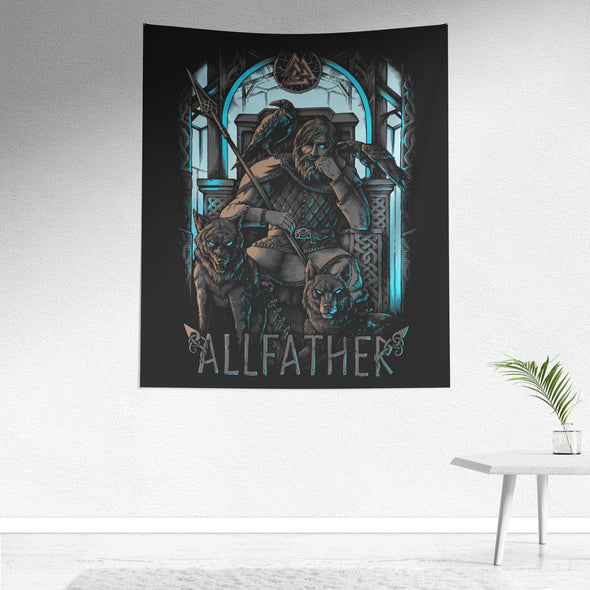 Odin Norse Viking Valhalla Allfather Wall Art TapestryWall Art