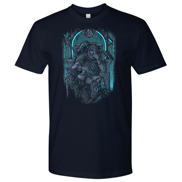 Odin Norse Viking Valhalla T-ShirtT-shirtNext Level Mens ShirtNavyS
