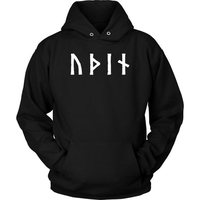 Odin Óðınn Norse Futhark Runes HoodieT-shirtUnisex HoodieBlackS