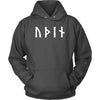 Odin Óðınn Norse Futhark Runes HoodieT-shirtUnisex HoodieCharcoalS