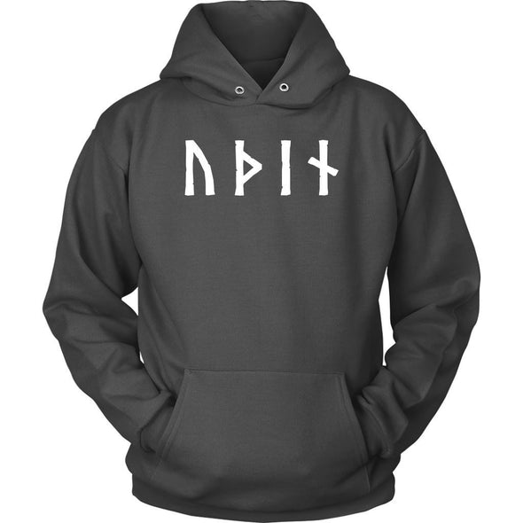 Odin Óðınn Norse Futhark Runes HoodieT-shirtUnisex HoodieCharcoalS