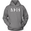 Odin Óðınn Norse Futhark Runes HoodieT-shirtUnisex HoodieGreyS