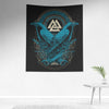 Odin Raven Huginn Muninn Viking Wall Tapestry Norse Mythology Pagan Nordic Scandinavian ArtWall Art