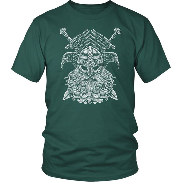 Odin Ravens Cotton T-ShirtT-shirtDistrict Unisex ShirtDark GreenS