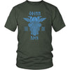 Odin Runes Blue Gungnir Cotton T-ShirtT-shirtDistrict Unisex ShirtOliveS