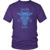 Odin Runes Blue Gungnir Cotton T-ShirtT-shirtDistrict Unisex ShirtPurpleS