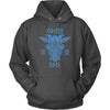 Odin Runes Blue Gungnir HoodieT-shirtUnisex HoodieCharcoalS