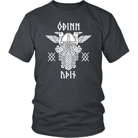 Odin Runes Gungnir Cotton T-ShirtT-shirtDistrict Unisex ShirtCharcoalS