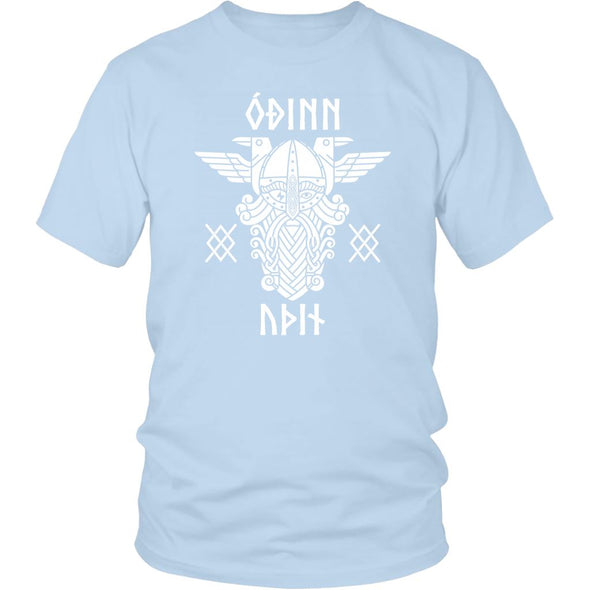 Odin Runes Gungnir Cotton T-ShirtT-shirtDistrict Unisex ShirtIce BlueS