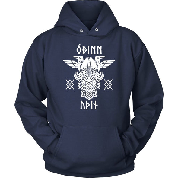 Odin Runes Gungnir HoodieT-shirtUnisex HoodieNavyS