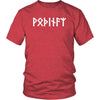 Odin Runes Norse Pagan Elder Futhark Cotton T-Shirt Viking ClothingT-shirtDistrict Unisex ShirtHeather RedS