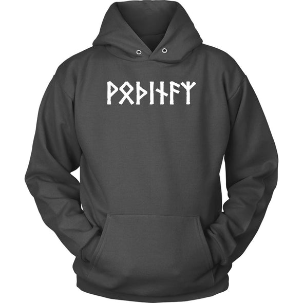 Odin Runes Norse Pagan Elder Futhark Hoodie Viking ClothingT-shirtUnisex HoodieCharcoalS