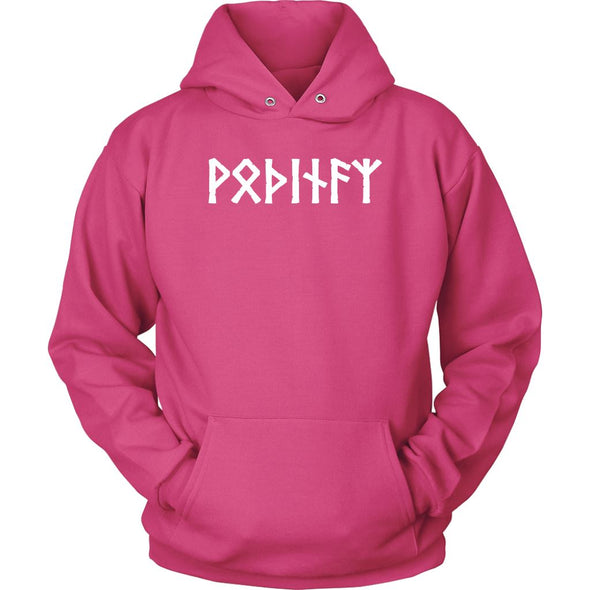 Odin Runes Norse Pagan Elder Futhark Hoodie Viking ClothingT-shirtUnisex HoodieSangriaS