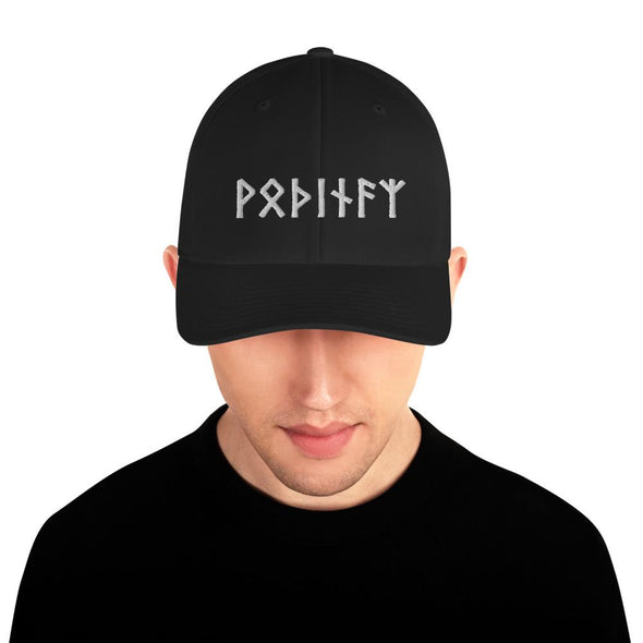 Odin Runes Pagan Norse Elder Futhark Flexfit Cap