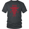 Odin Runes Red Gungnir Cotton T-ShirtT-shirtDistrict Unisex ShirtCharcoalS