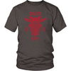 Odin Runes Red Gungnir Cotton T-ShirtT-shirtDistrict Unisex ShirtHeather BrownS