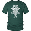 Odin Runes Valknut Cotton T-ShirtT-shirtDistrict Unisex ShirtDark GreenS