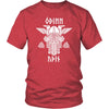 Odin Runes Valknut Cotton T-ShirtT-shirtDistrict Unisex ShirtHeather RedS