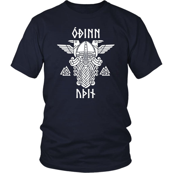 Odin Runes Valknut Cotton T-ShirtT-shirtDistrict Unisex ShirtNavyS